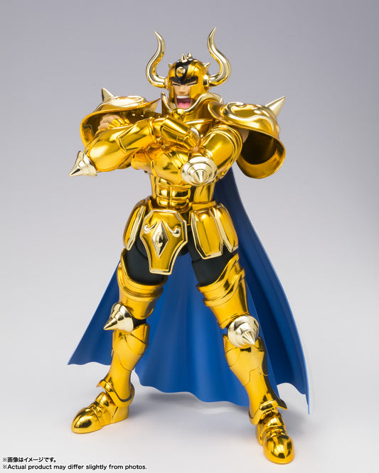 Figura Bandai Myth Cloth - Aldebaran De Tauro Ex Revival - Vista de perfil y caja