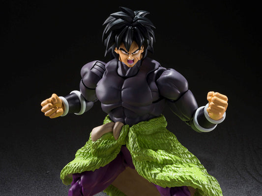 Figura Bandai S.H.Figuarts - Broly (Dragon Ball Super) - Vista de perfil y caja