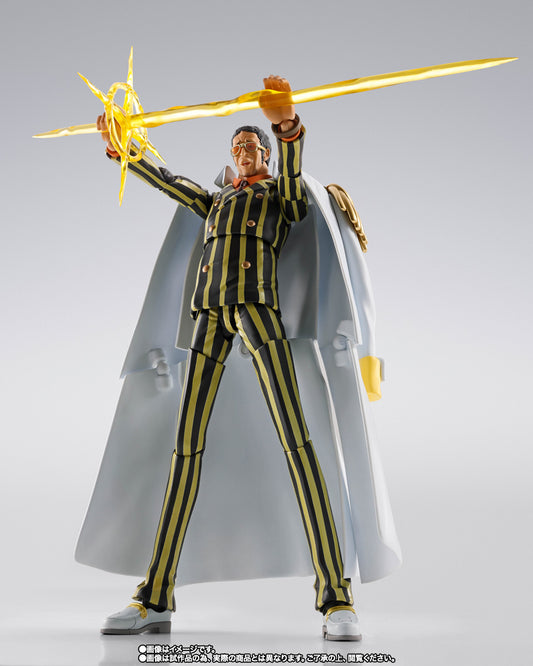 Figura Bandai S.H.Figuarts - Borsalino Future Island Egghead - Vista de perfil y caja
