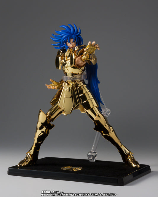 Figura Bandai Myth Cloth - Saga De Geminis Ex 24K - Vista de perfil y caja