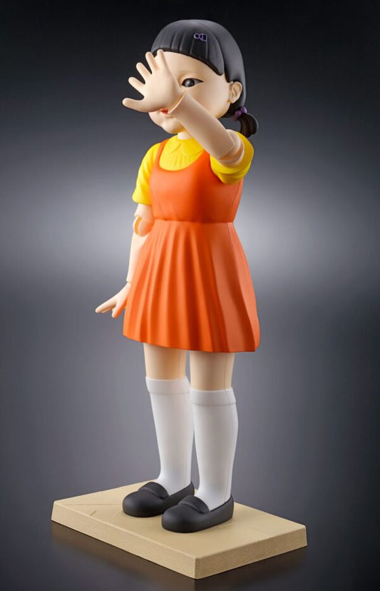 Figura Colección Anime - Young Hee Doll Squid Game - Vista de perfil y caja