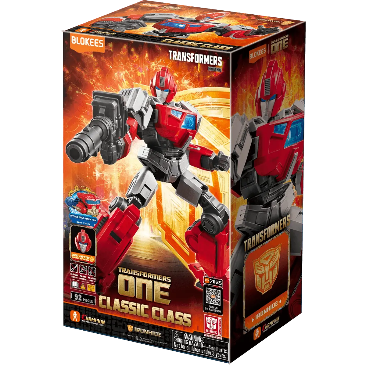 Ironhide Transformers Clásico Clase 19 Transformers Uno Blokees