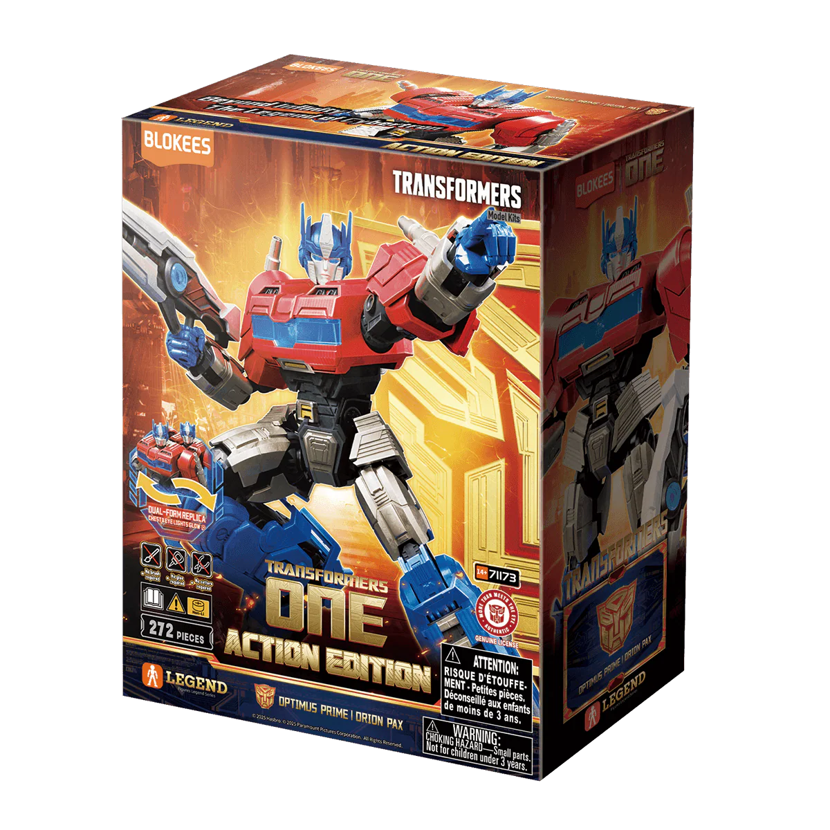 Optimus Prime Orion Pax Transformers Action Edition 04 Blokees
