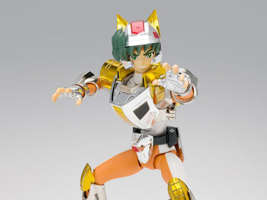 Figura Bandai Myth Cloth - Daichi De Zorro Acero Land (Saint Seiya) - Vista de perfil y caja