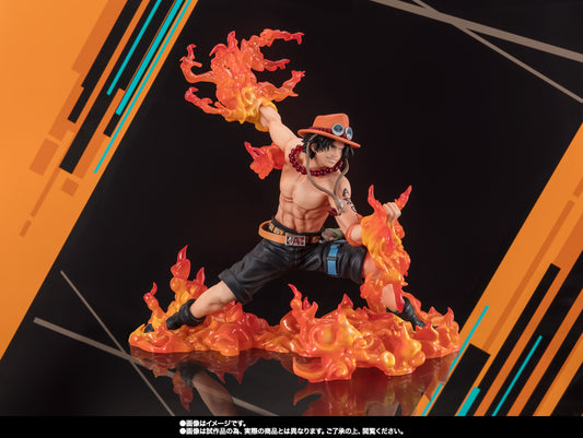 Figura Bandai - [Extra Battle] Portgas.D.Ace Bounty Rush 5Th Anniversary (One Piece) - Vista de perfil y caja