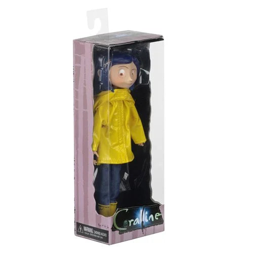 Coraline Raincoat Bendy Doll Neca