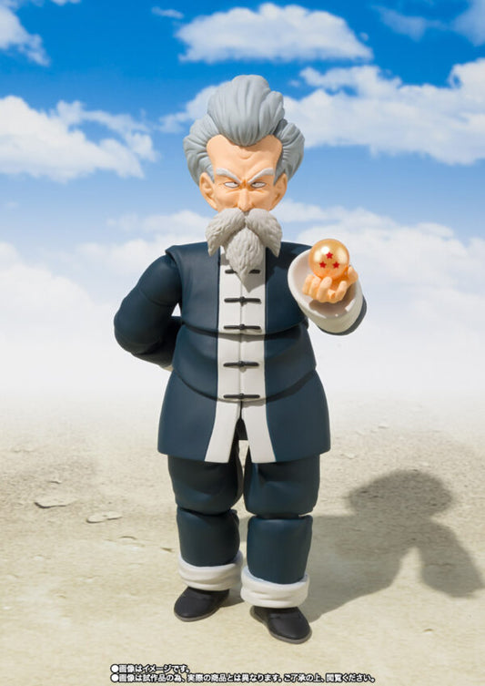 Figura Bandai S.H.Figuarts - Jackie Chun (Dragon Ball) - Vista de perfil y caja