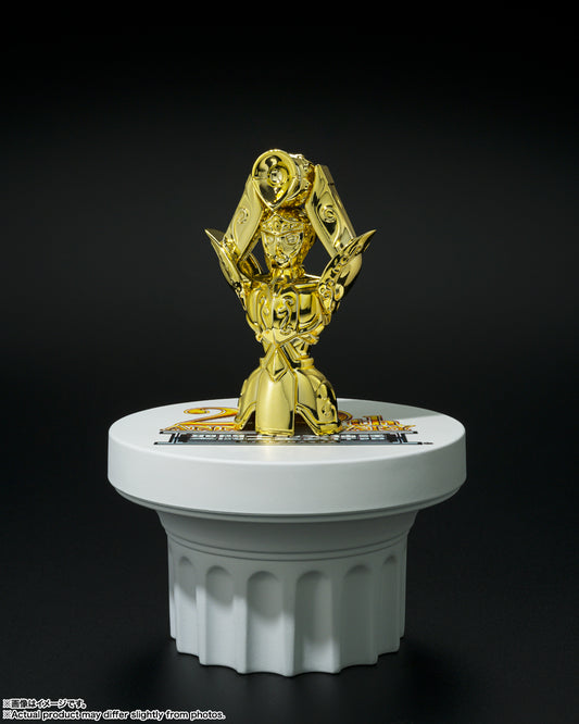 Figura Colección Anime - Saint Cloth Myth Apéndice Gold Cloth Object Set 20Th Anniversary (Saint Seiya) - Vista de perfil y caja