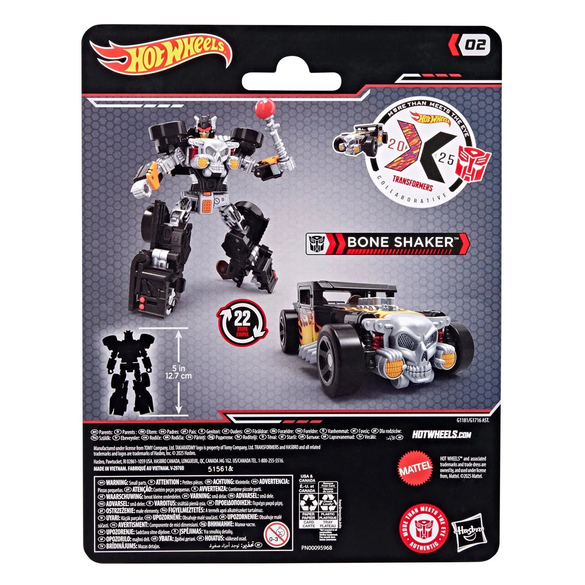 Bone Shaker Hot Wheels x Transformers