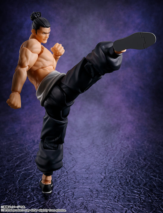 Figura Bandai S.H.Figuarts - Aoi Todo Jujutsu Kaisen - Vista de perfil y caja