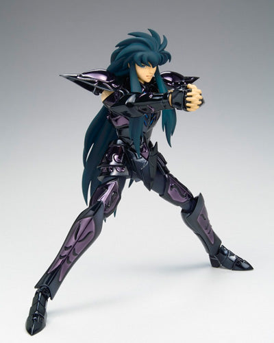 Figura Bandai Myth Cloth - Camus De Acuario Sapuri - Vista de perfil y caja