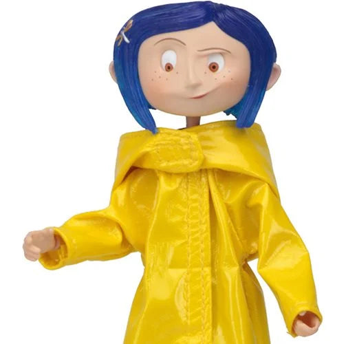 Coraline Raincoat Bendy Doll Neca