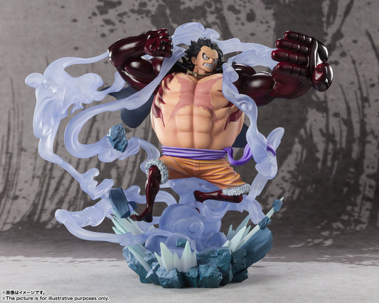 Figura Bandai - [Extra Battle] Monkey D Luffy Gear4 Three Captains Battle Of Monsters On Onigash - Vista de perfil y caja