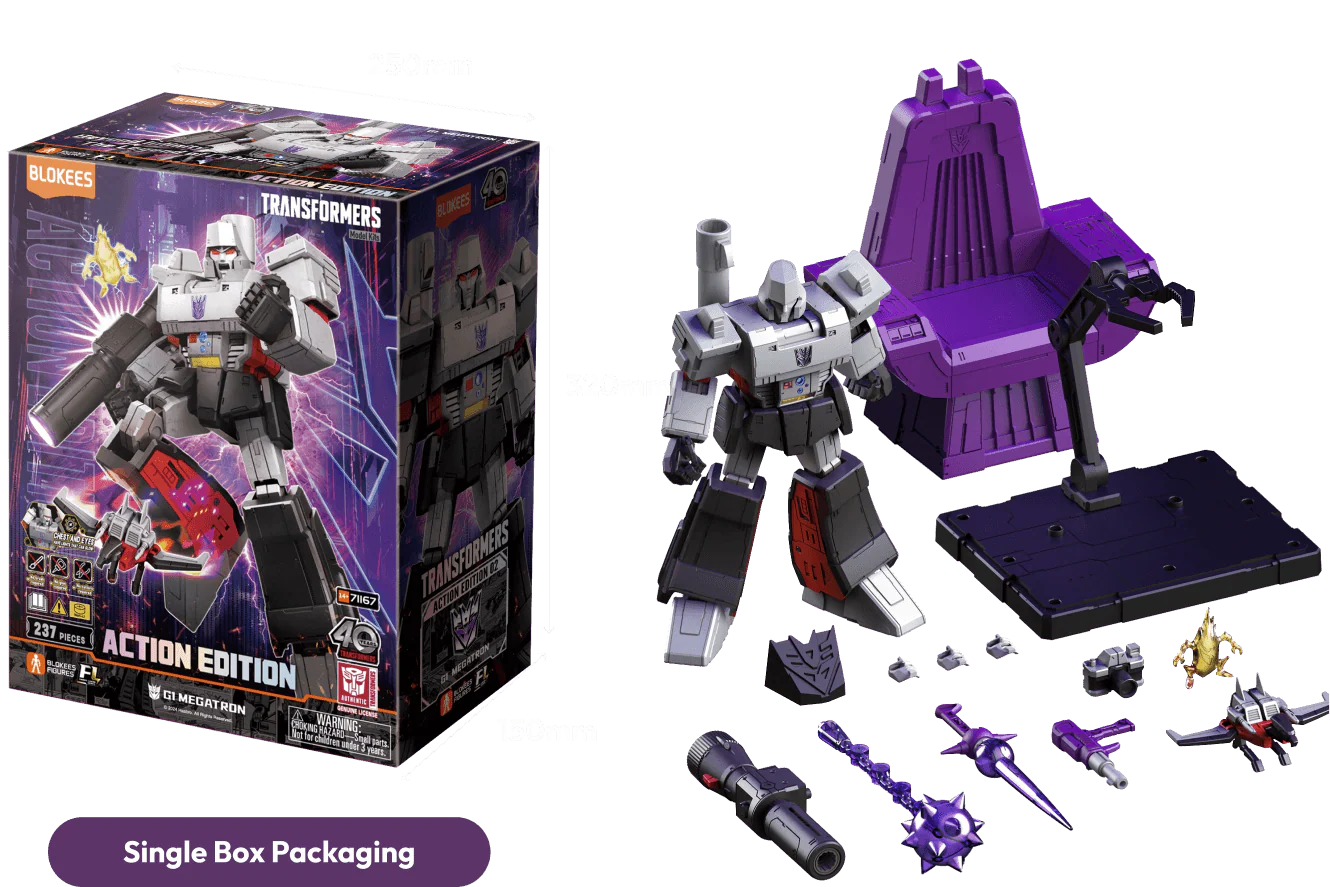 MEGATRON G1 ACTION EDITION BLOKEES