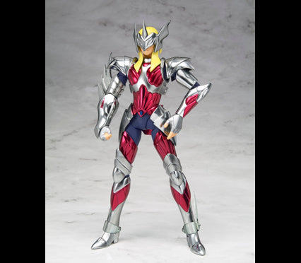 Figura Bandai Myth Cloth - Beta Merak Hagen - Vista de perfil y caja