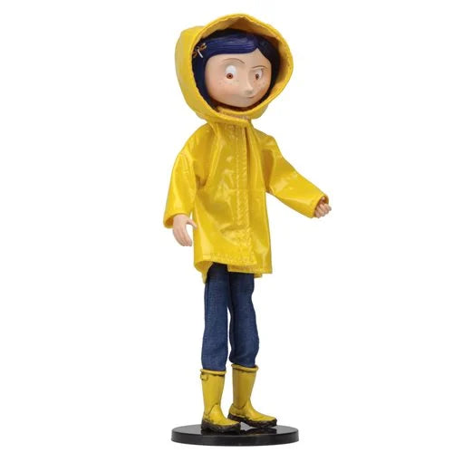 Coraline Raincoat Bendy Doll Neca
