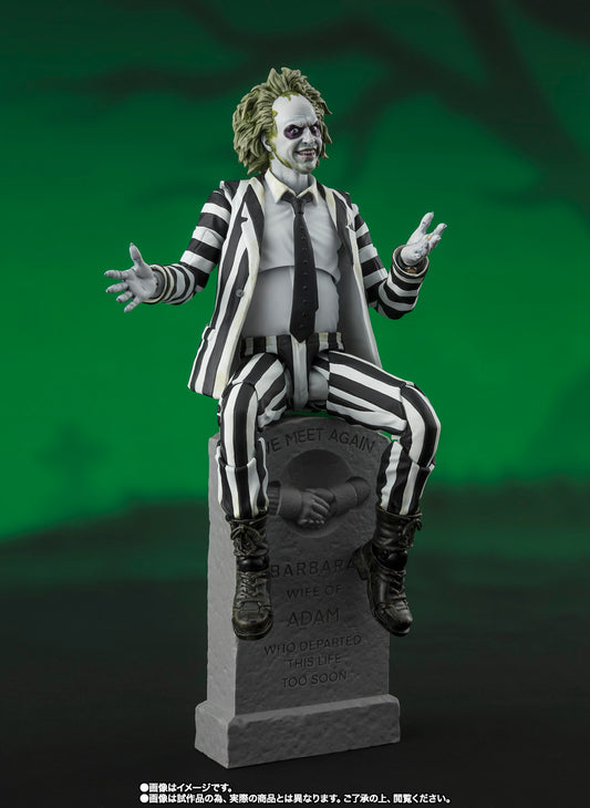 Figura Bandai S.H.Figuarts - Beetlejuice Beetlejuice - Vista de perfil y caja