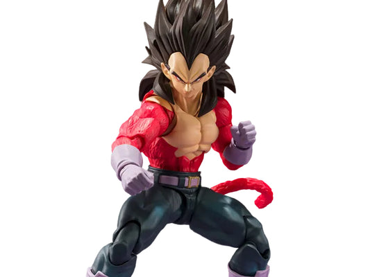 Figura Bandai S.H.Figuarts - Vegeta Ss4 (Dragon Ball GT) - Vista de perfil y caja