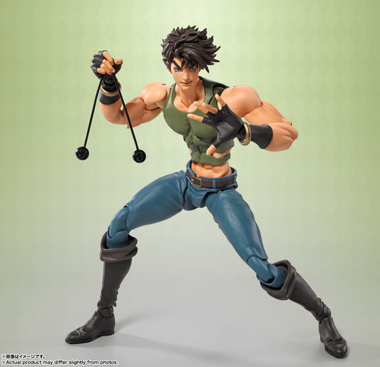 Figura Bandai S.H.Figuarts - Joseph Joestar Jojos Bizarre - Vista de perfil y caja
