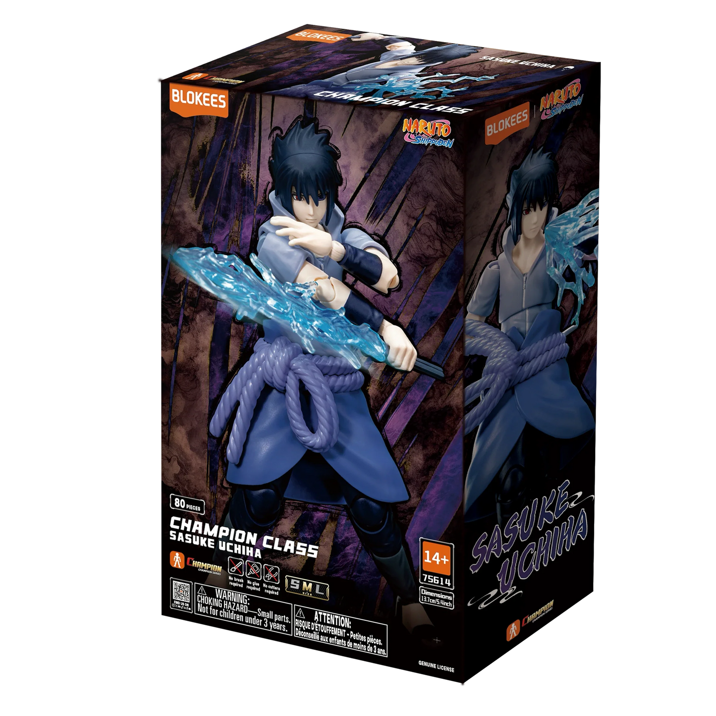 Sasuke Uchiha Naruto Champion Class 04 Blokees