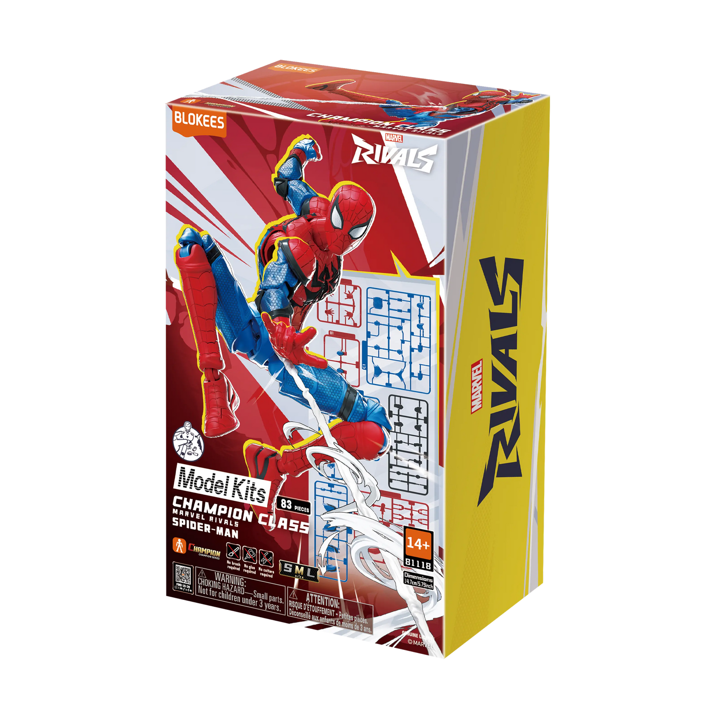 Spider-Man Marvel Rivals Champion Class 06 Model Kits Blokees
