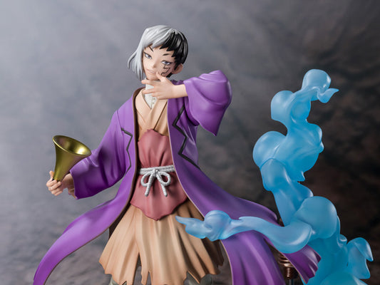Figura Colección Anime - Asagiri Gen Dr. Stone Figuart Zero - Vista de perfil y caja